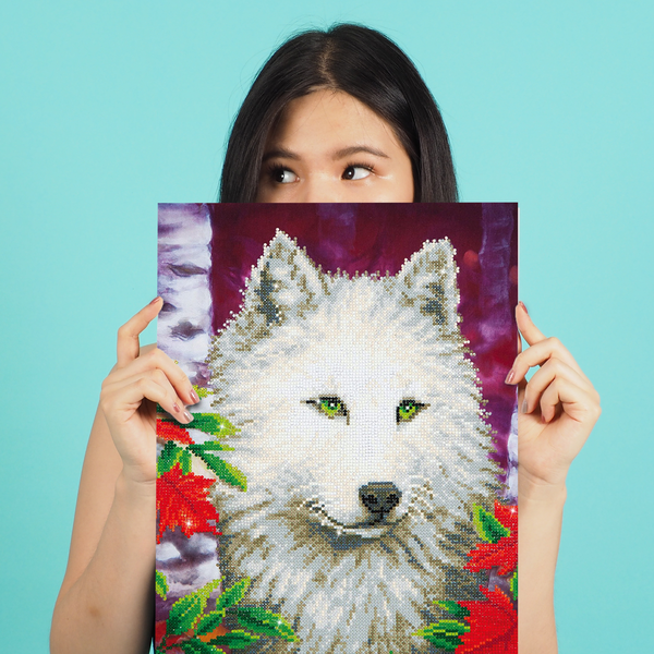Dotz Diamond Dotz White Wolf - 14.0" X 18.0"