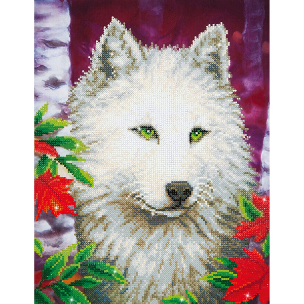 dotz Diamond Dotz White Wolf - 14.0" x 18.0"