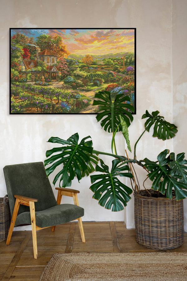 Dotz Diamond Dotz Wine Country Living - 35.4" X 24.0"