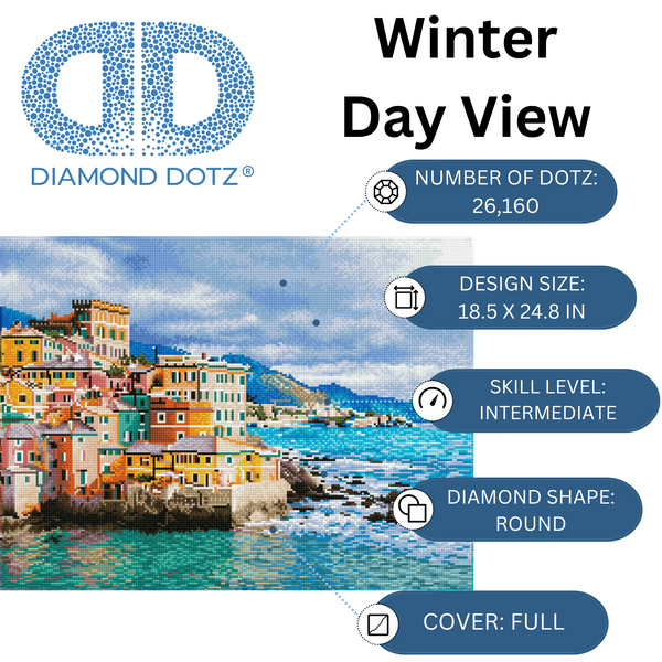 Dotz Diamond Dotz Winter Day View - 24.8" X 18.5"