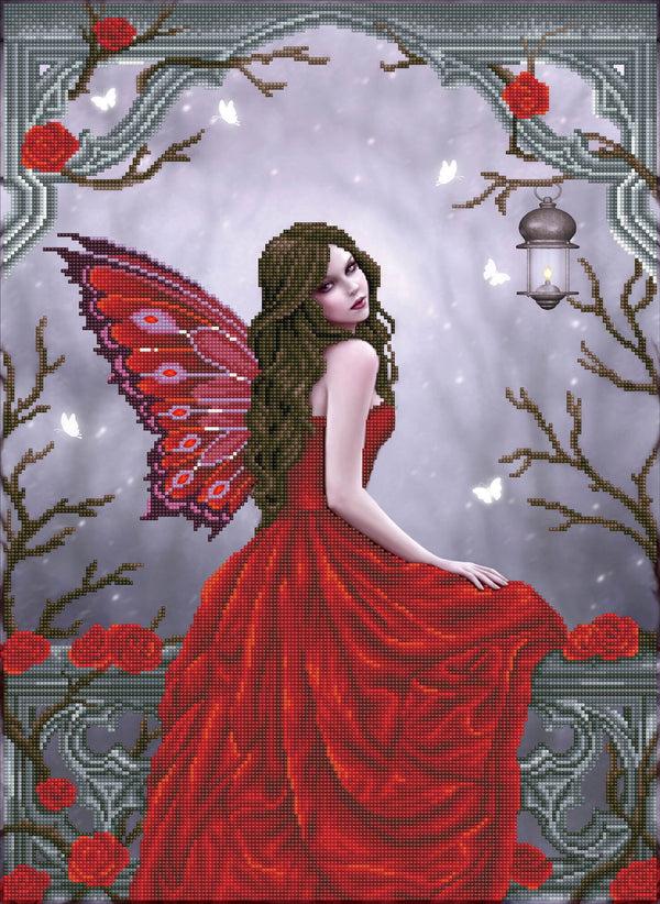 dotz Diamond Dotz Winter Rose Fairy - 20.5" x 26.8"