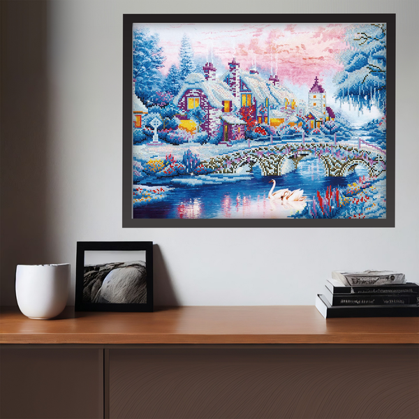 Dotz Diamond Dotz Winter Village - 31.1" X 19.7"