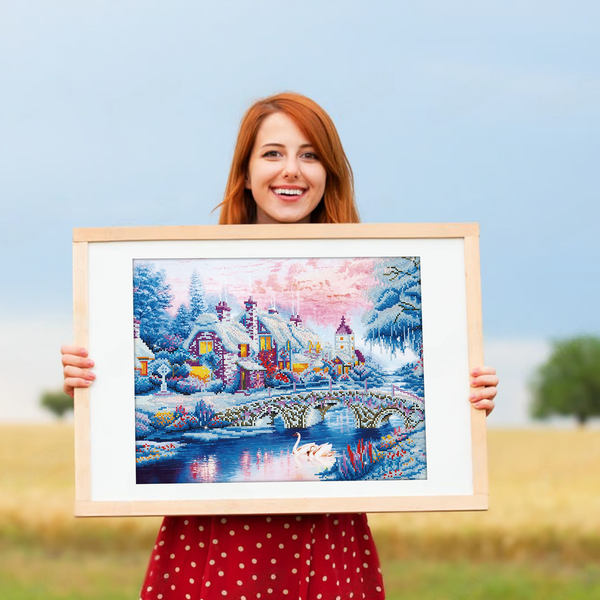 Dotz Diamond Dotz Winter Village - 31.1" X 19.7"