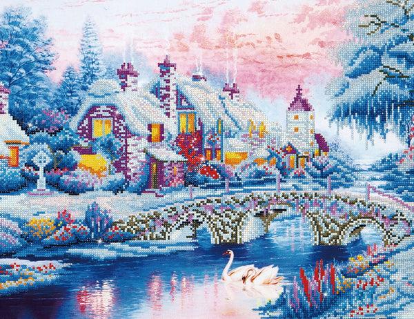 dotz Diamond Dotz Winter Village - 31.1" x 19.7"