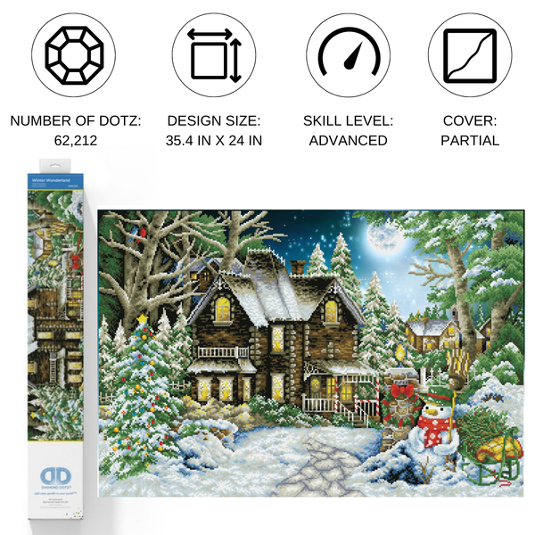 Dotz Diamond Dotz Winter Wonderland - 35.4" X 24.0"