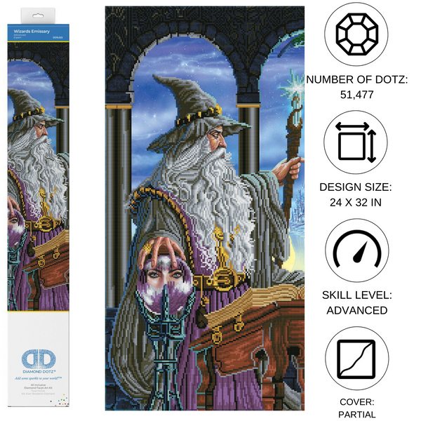 Dotz Diamond Dotz Wizards Emissary - 24.4" X 32.3"