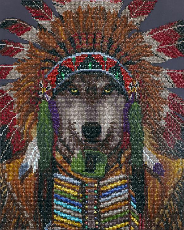 dotz Diamond Dotz Wolf Spirit Chief - 15.8" x 19.7"