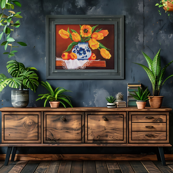 Dotz Diamond Dotz Yellow Tulips - 20.0" X 16.0"