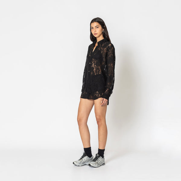 Double Rainbouu BLACK LACE SUNDOWN SHIRT