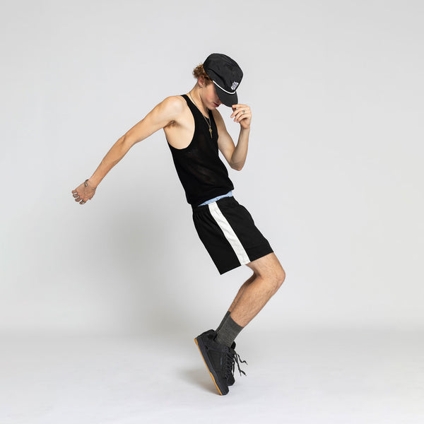 Double Rainbouu BLACK MESH TANK
