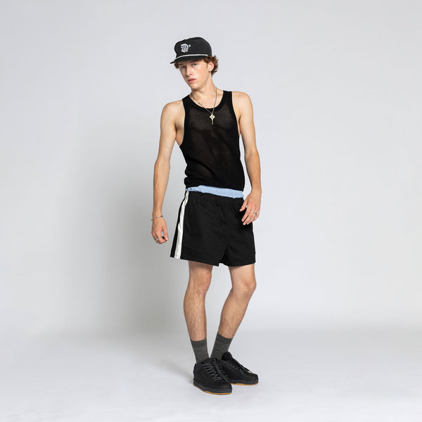 Double Rainbouu BLACK MESH TANK