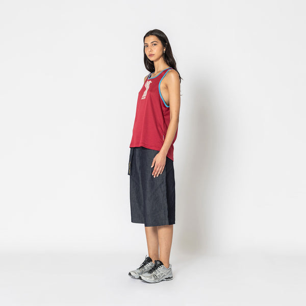 Double Rainbouu BURGUNDY ATHLETICISM SINGLET