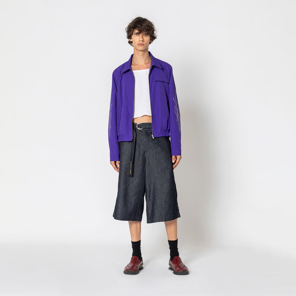 Double Rainbouu DARK CHAMBRAY LONG SHORT