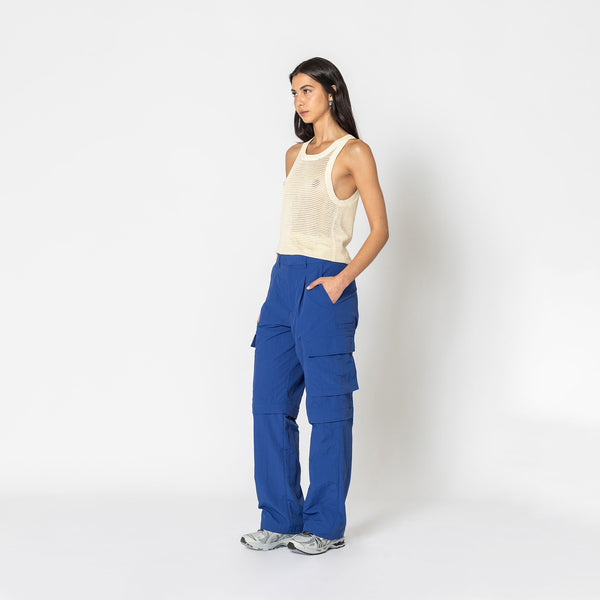 Double Rainbouu ELECTRIC BLUE CARGO ZIP PANT