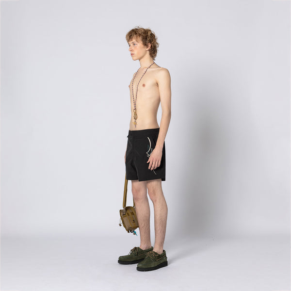 Double Rainbouu FAST CAR POOL SHARK SWIM SHORTS