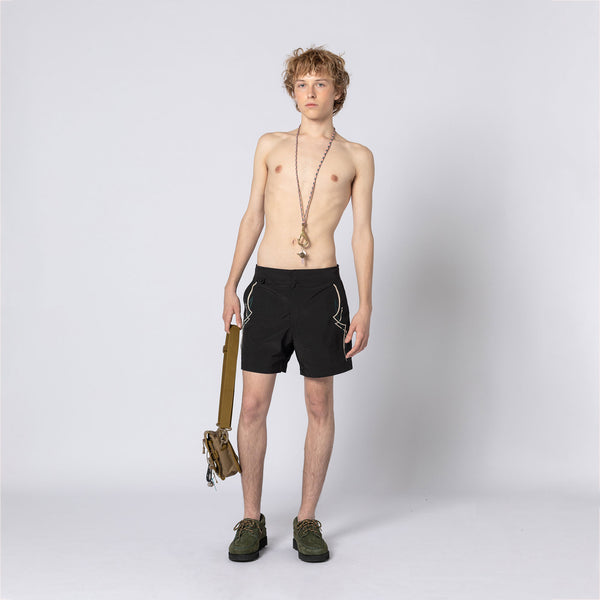 double rainbouu FAST CAR POOL SHARK SWIM SHORTS