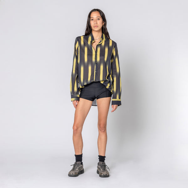Double Rainbouu GHOST STRIPE YELLOW SUNDOWN SHIRT