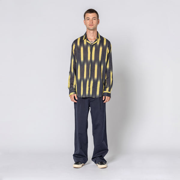 double rainbouu GHOST STRIPE YELLOW SUNDOWN SHIRT