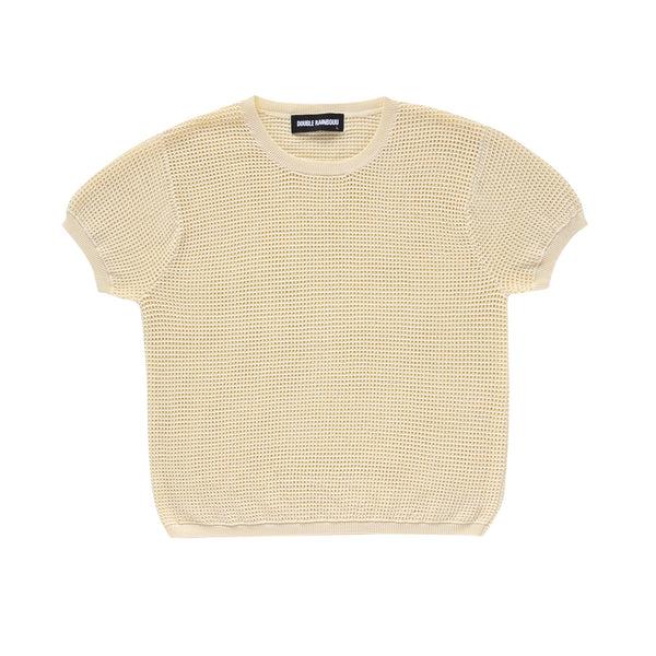 Double Rainbouu MESH RINGER TEE CREAM
