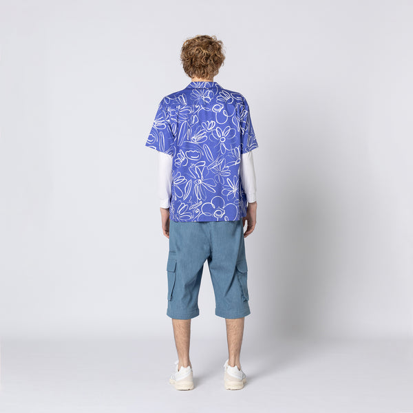 Double Rainbouu MID SUMMER BLUE HAWAIIAN SHIRT