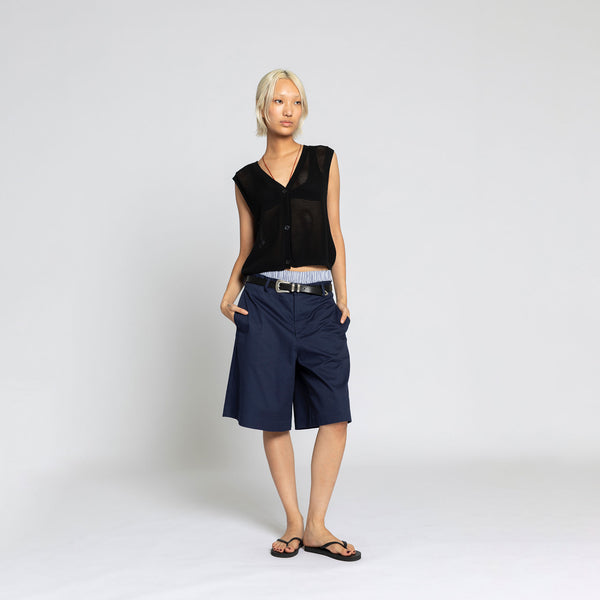 Double Rainbouu NAVY LONG SHORT