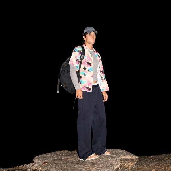 Double Rainbouu NAVY SLOUCH PANT