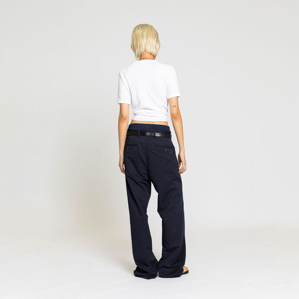 Double Rainbouu NAVY SLOUCH PANT