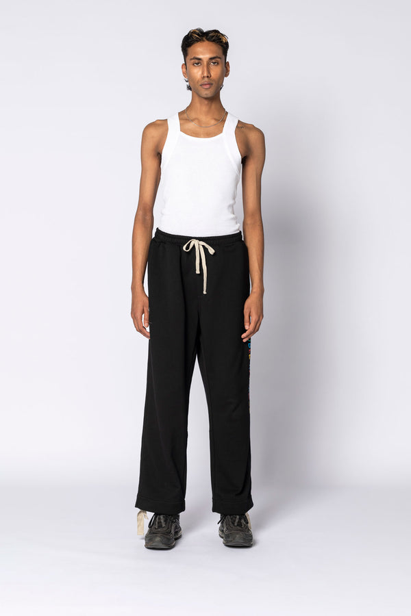 Double Rainbouu RAINBOUU LOGO BLACK EZ TRACK PANT