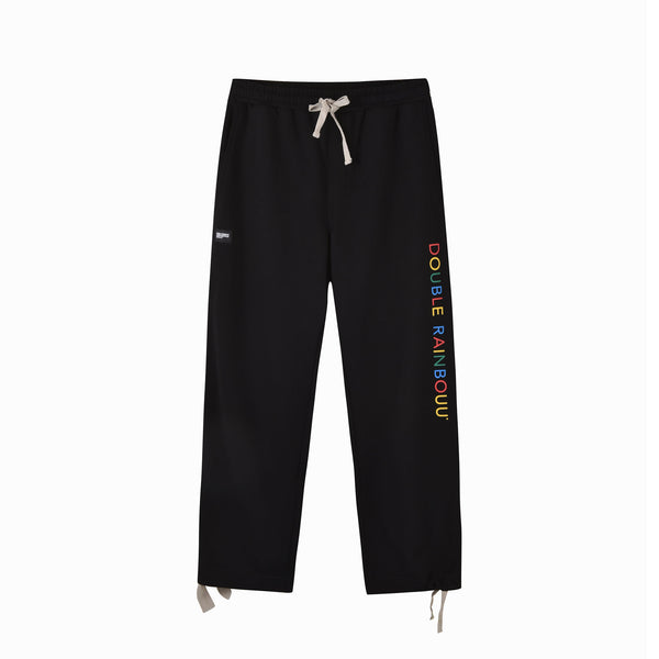 double rainbouu RAINBOUU LOGO BLACK EZ TRACK PANT