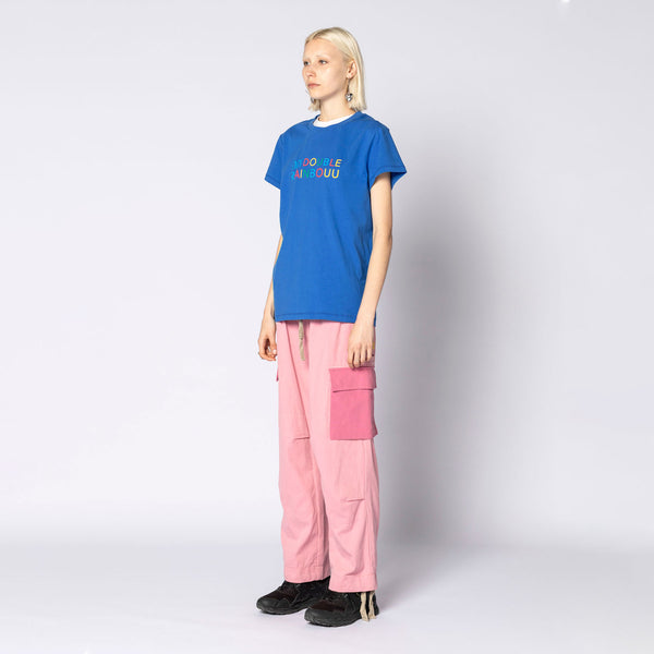 Double Rainbouu RAINBOUU LOGO BLUE UNI TEE