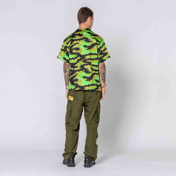 Double Rainbouu SILENT MORNING LIME HAWAIIAN SHIRT