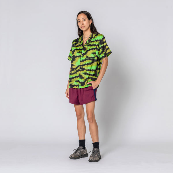 Double Rainbouu SILENT MORNING LIME HAWAIIAN SHIRT