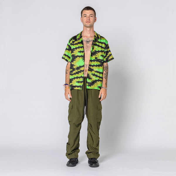 double rainbouu SILENT MORNING LIME HAWAIIAN SHIRT