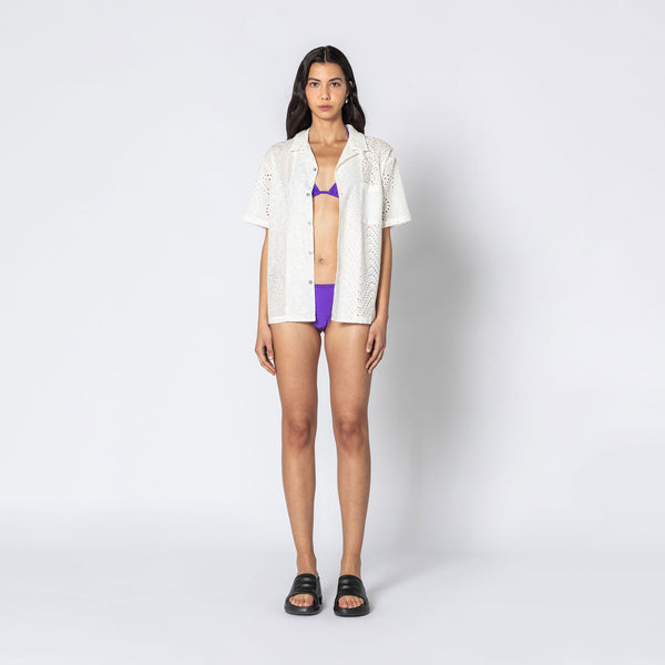 Double Rainbouu WHITE ANGLAIS HAWAIIAN SHIRT
