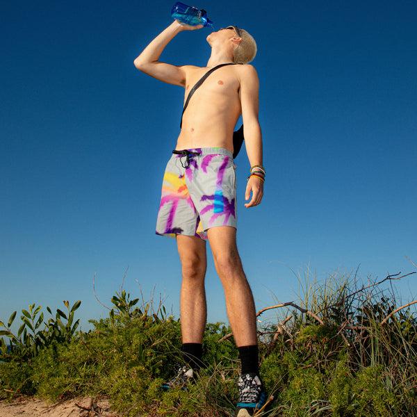 Double Rainbouu WHITE FERRARI NIGHT SWIM SHORTS