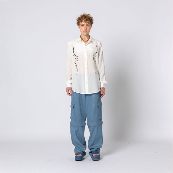 Double Rainbouu FAST CAR LONG SLEEVE WEST WORLD SHIRT