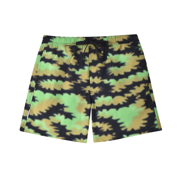 Double Rainbouu SILENT MORNING LIME NIGHT SWIM SHORTS