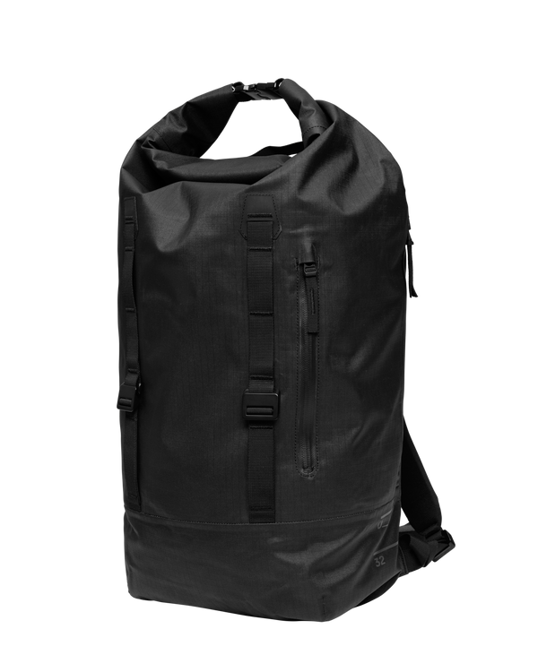 douchebags Essential Rolltop Backpack 32L Black Out