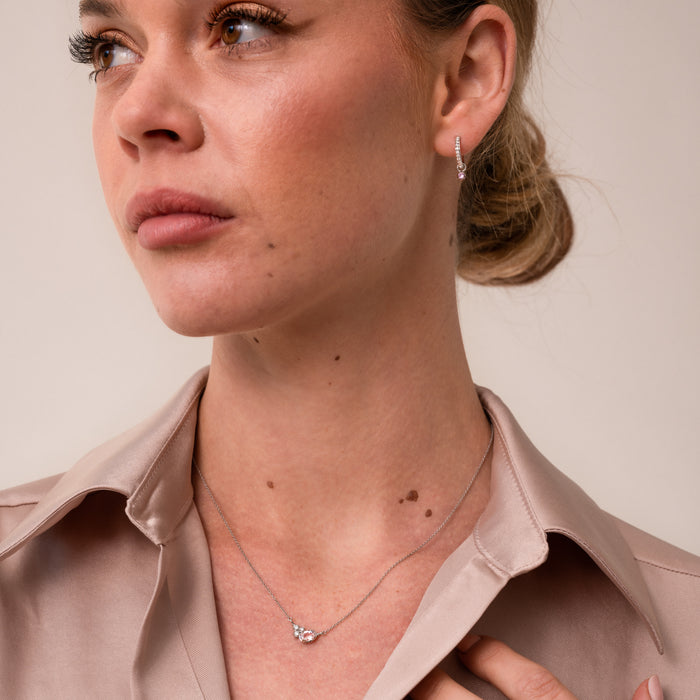 Dower & Hall 14k Gold Stargazer Oval Morganite Pendant