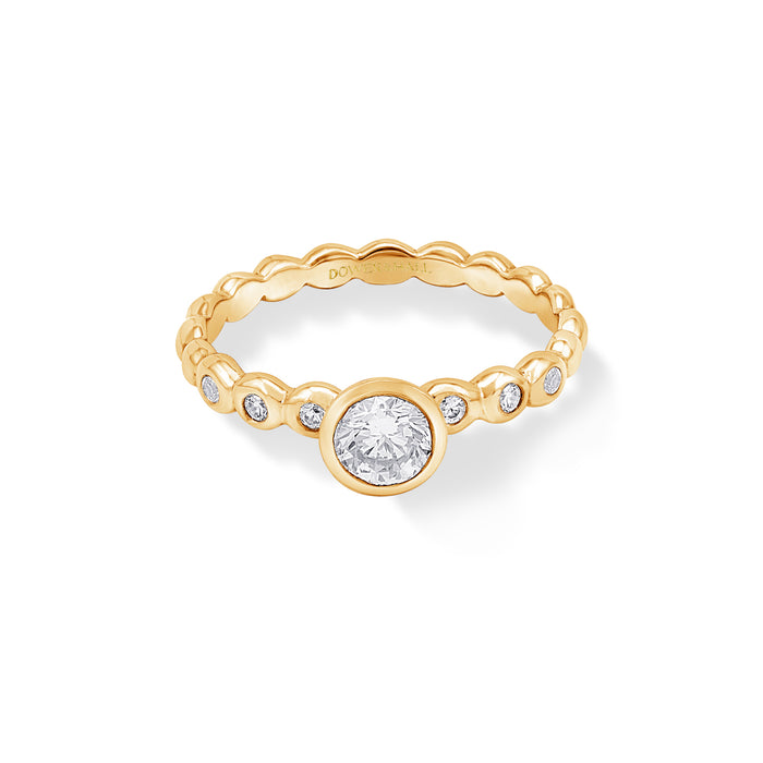Dower & Hall 18k Bubbles Narrative Ring With 0.50ct Diamond