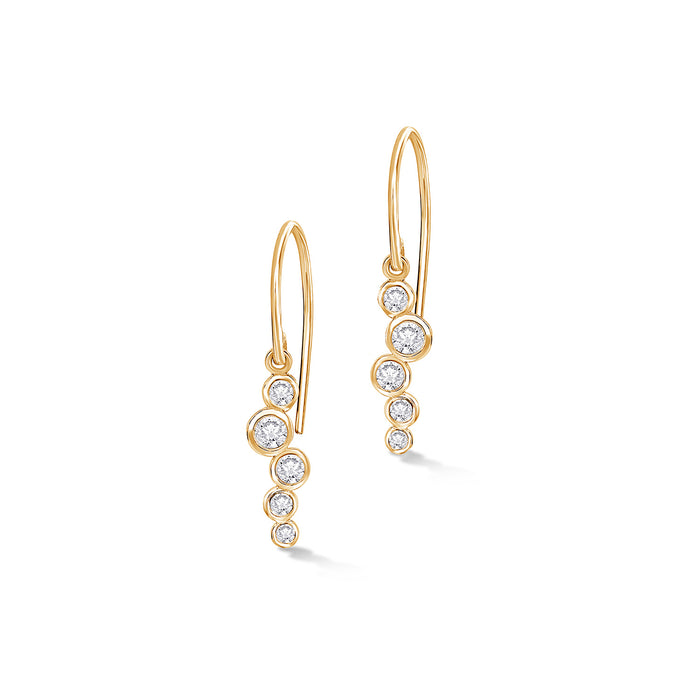 dower & hall 18k Diamond Small Cascade Drop Earrings - 0.33ct