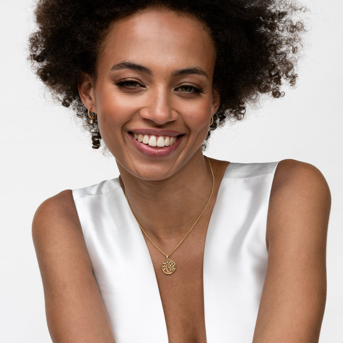 Dower & Hall 18k Diamond Tree Of Life Talisman Necklace