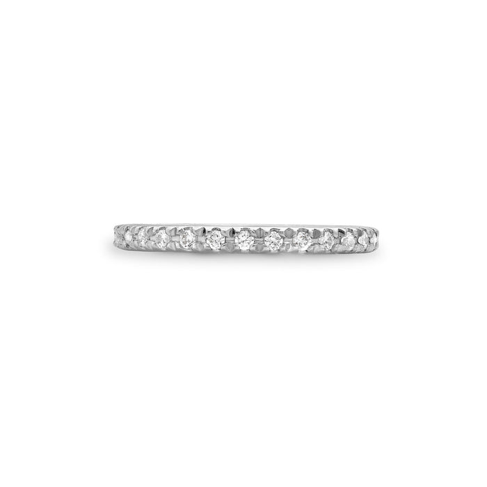 Dower & Hall 18k Fine Halo Style Diamond Set Eternity Ring