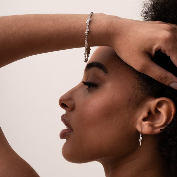 Dower & Hall 18k Gold & Diamond Cascade Line Bracelet - 2.25ct