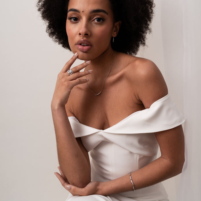 Dower & Hall 18k Gold & Diamond Cascade Line Bracelet - 2.25ct