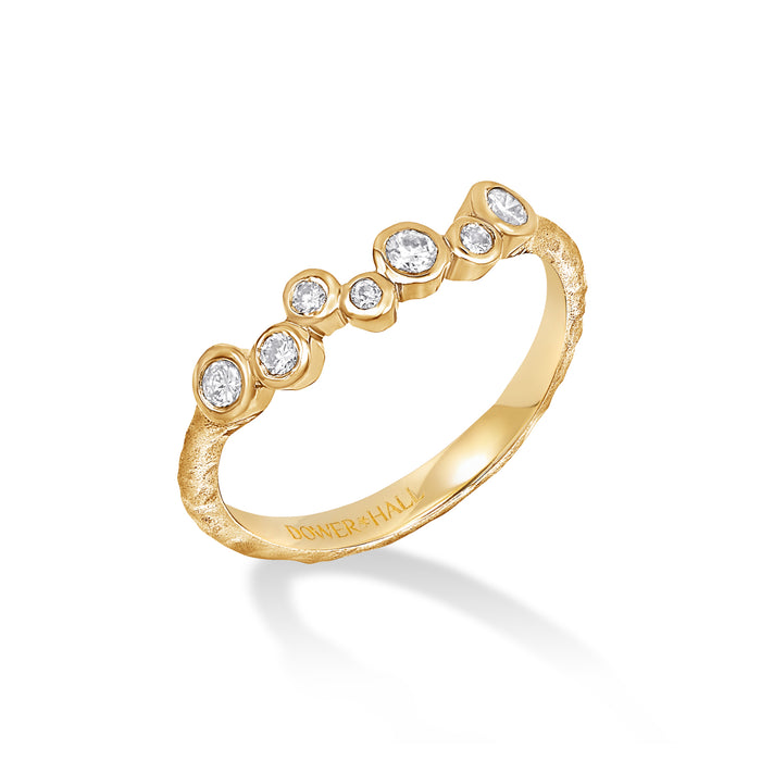 dower & hall 18k Gold & Diamond Fine Cascade Wraparound Ring