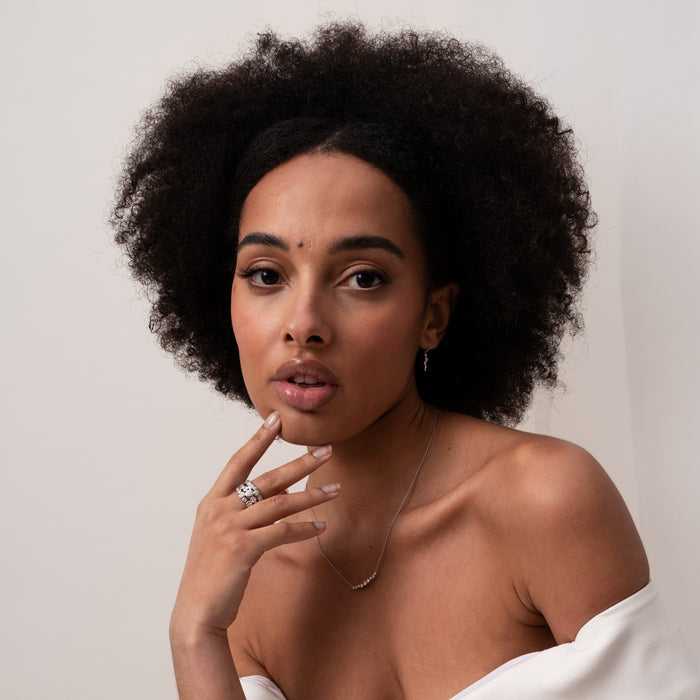 Dower & Hall 18k Gold & Diamond Triple Row Dotty Ring - 2.00CT