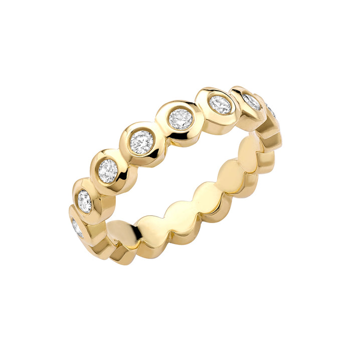 dower & hall 18k Gold Dotty Full Eternity Ring - 0.50CT