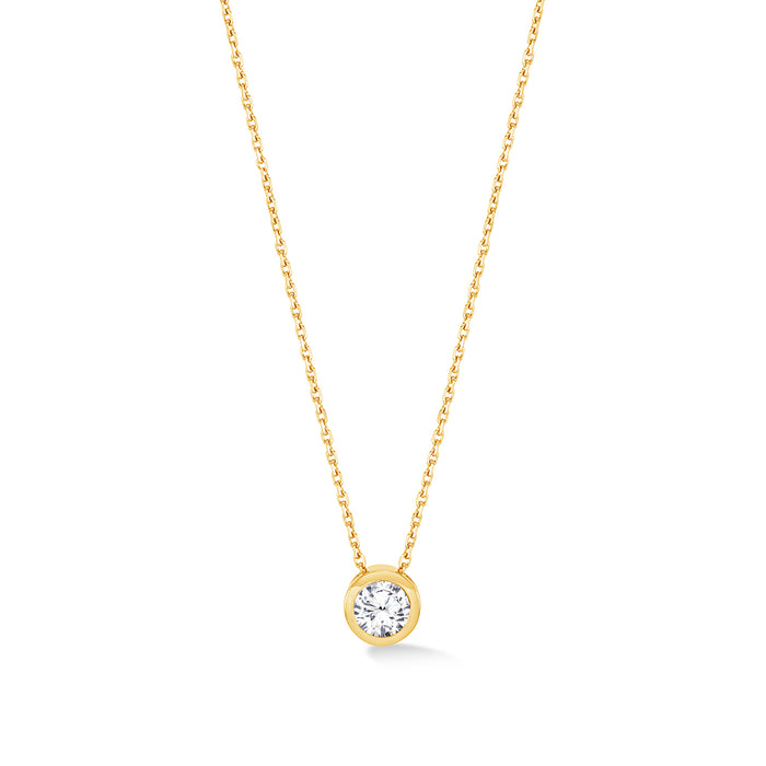 dower & hall 18k Gold Solitaire Cascade Diamond Pendant
