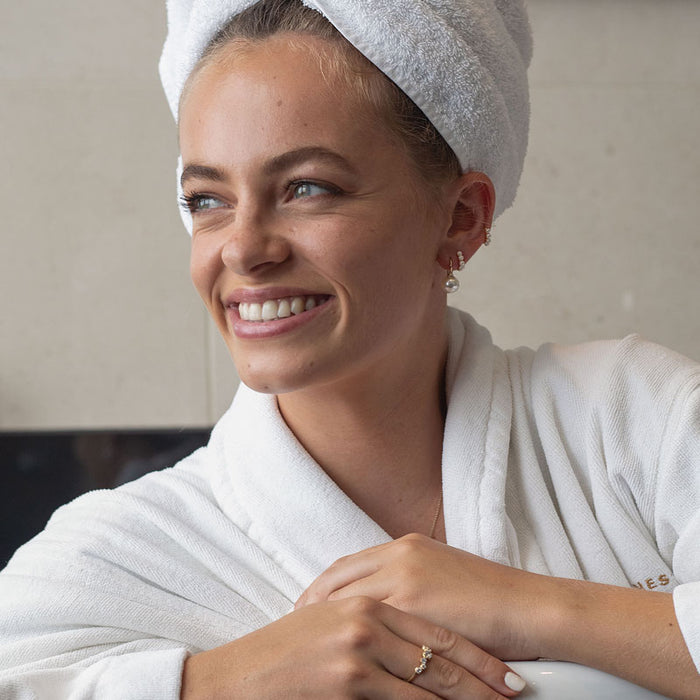 Dower & Hall 9k Gold & South Sea Pearl Waterfall Earrings